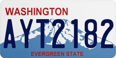 WA license plate AYT2182
