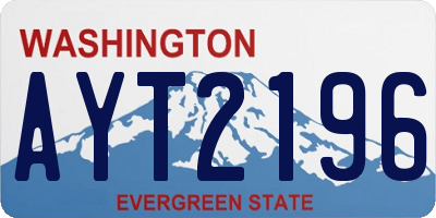 WA license plate AYT2196