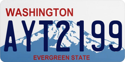 WA license plate AYT2199