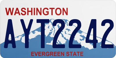 WA license plate AYT2242