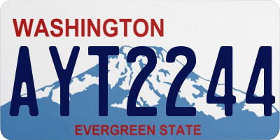 WA license plate AYT2244
