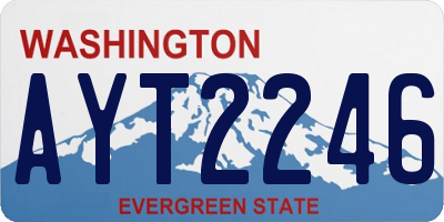 WA license plate AYT2246