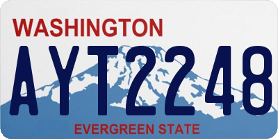 WA license plate AYT2248