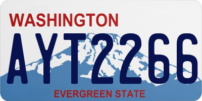 WA license plate AYT2266