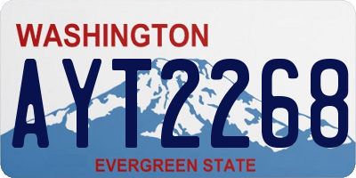 WA license plate AYT2268