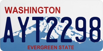 WA license plate AYT2298