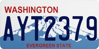 WA license plate AYT2379