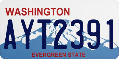 WA license plate AYT2391