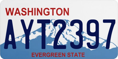 WA license plate AYT2397