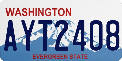 WA license plate AYT2408