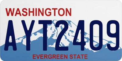WA license plate AYT2409