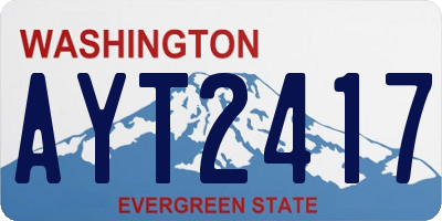 WA license plate AYT2417