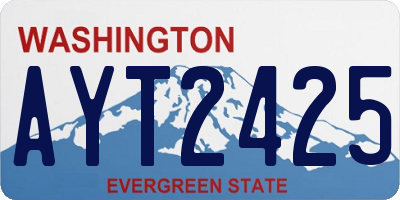 WA license plate AYT2425