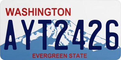WA license plate AYT2426