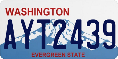 WA license plate AYT2439