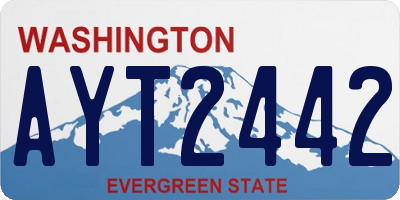 WA license plate AYT2442