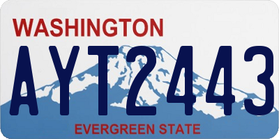 WA license plate AYT2443