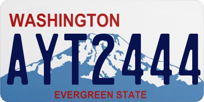 WA license plate AYT2444