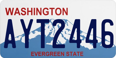 WA license plate AYT2446