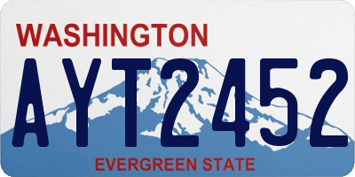 WA license plate AYT2452
