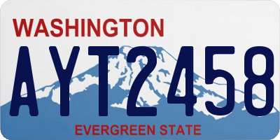 WA license plate AYT2458