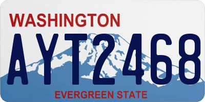 WA license plate AYT2468
