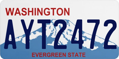 WA license plate AYT2472