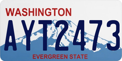 WA license plate AYT2473