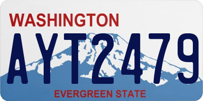 WA license plate AYT2479