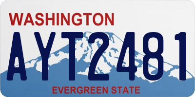 WA license plate AYT2481
