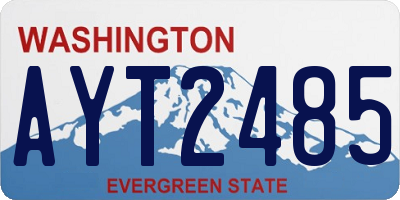 WA license plate AYT2485