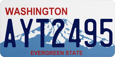 WA license plate AYT2495