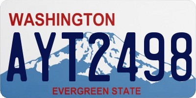 WA license plate AYT2498