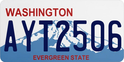WA license plate AYT2506