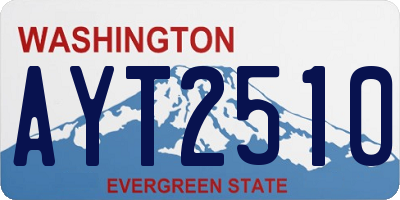 WA license plate AYT2510