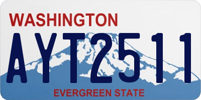 WA license plate AYT2511