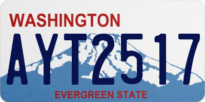 WA license plate AYT2517