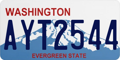 WA license plate AYT2544