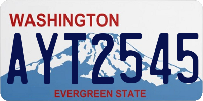 WA license plate AYT2545