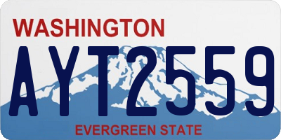 WA license plate AYT2559