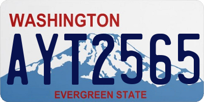 WA license plate AYT2565