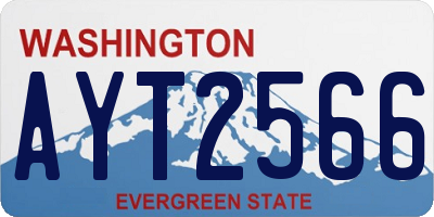 WA license plate AYT2566