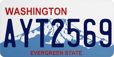 WA license plate AYT2569