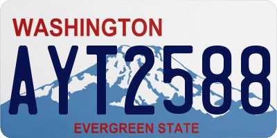 WA license plate AYT2588