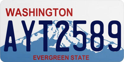 WA license plate AYT2589