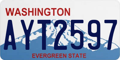 WA license plate AYT2597