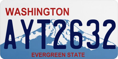 WA license plate AYT2632