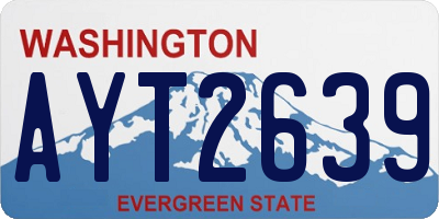 WA license plate AYT2639