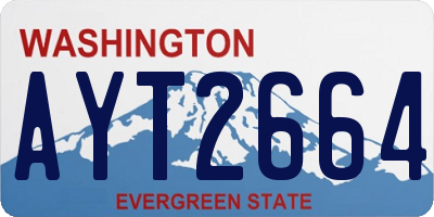 WA license plate AYT2664