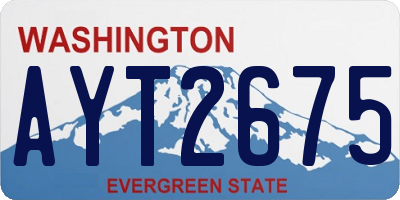 WA license plate AYT2675